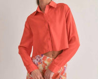 Sage The Label - Dream Skies Tieback Back Crop Shirt