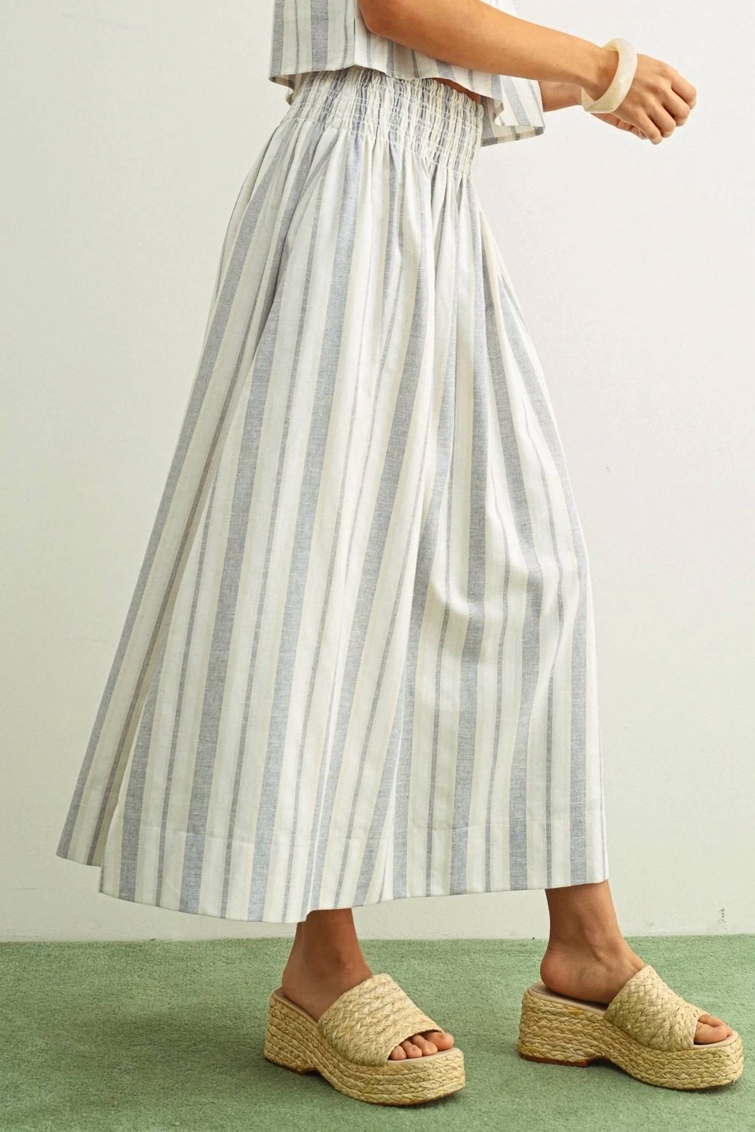 Miou Muse - Market Stroll Midi Skirt