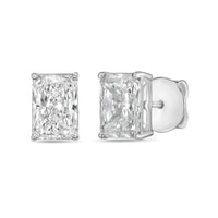 Diana M Jewels - Women's Radiant Lab-grown Diamond Stud Earrings (5.00 Tcw) - Statement