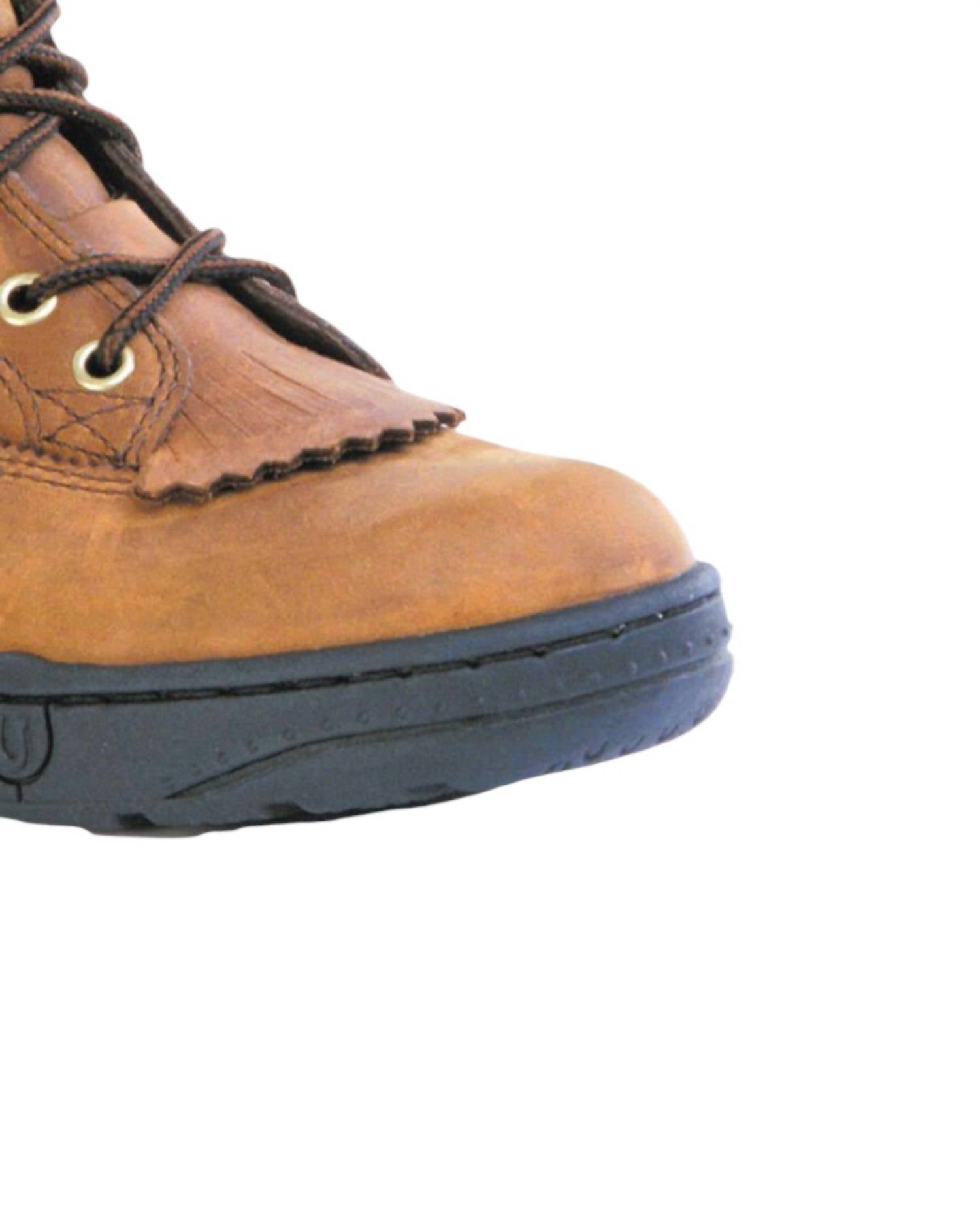 Roper - Women's Crossrider 6" Horseshoe 3/4" Heel Boots With Kiltie