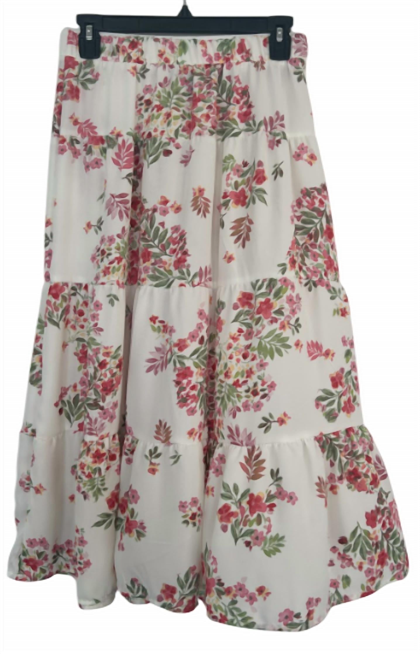 Aqua - Tiered Midi Skirt