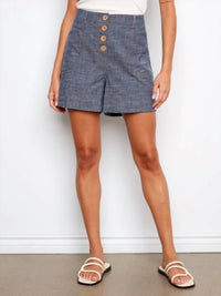 Charlie B - Twill Button Front Shorts