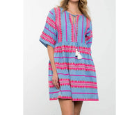Thml - Gia Tassel Tie Pattern Knit Dress