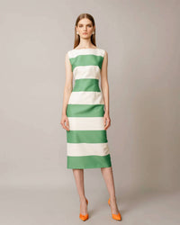 Maison Zoulias - Jacky Stripes Midi Dress