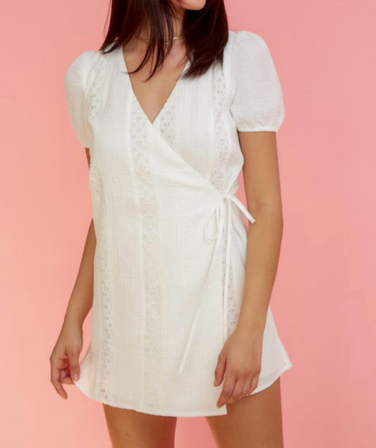 Eyelet Mini Dress