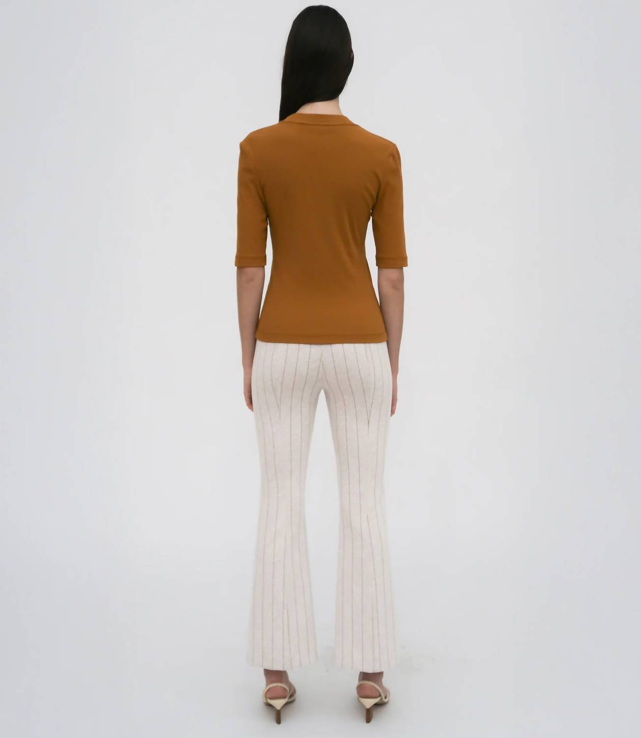 Rosetta Getty - Cropped Sleeve T-shirt