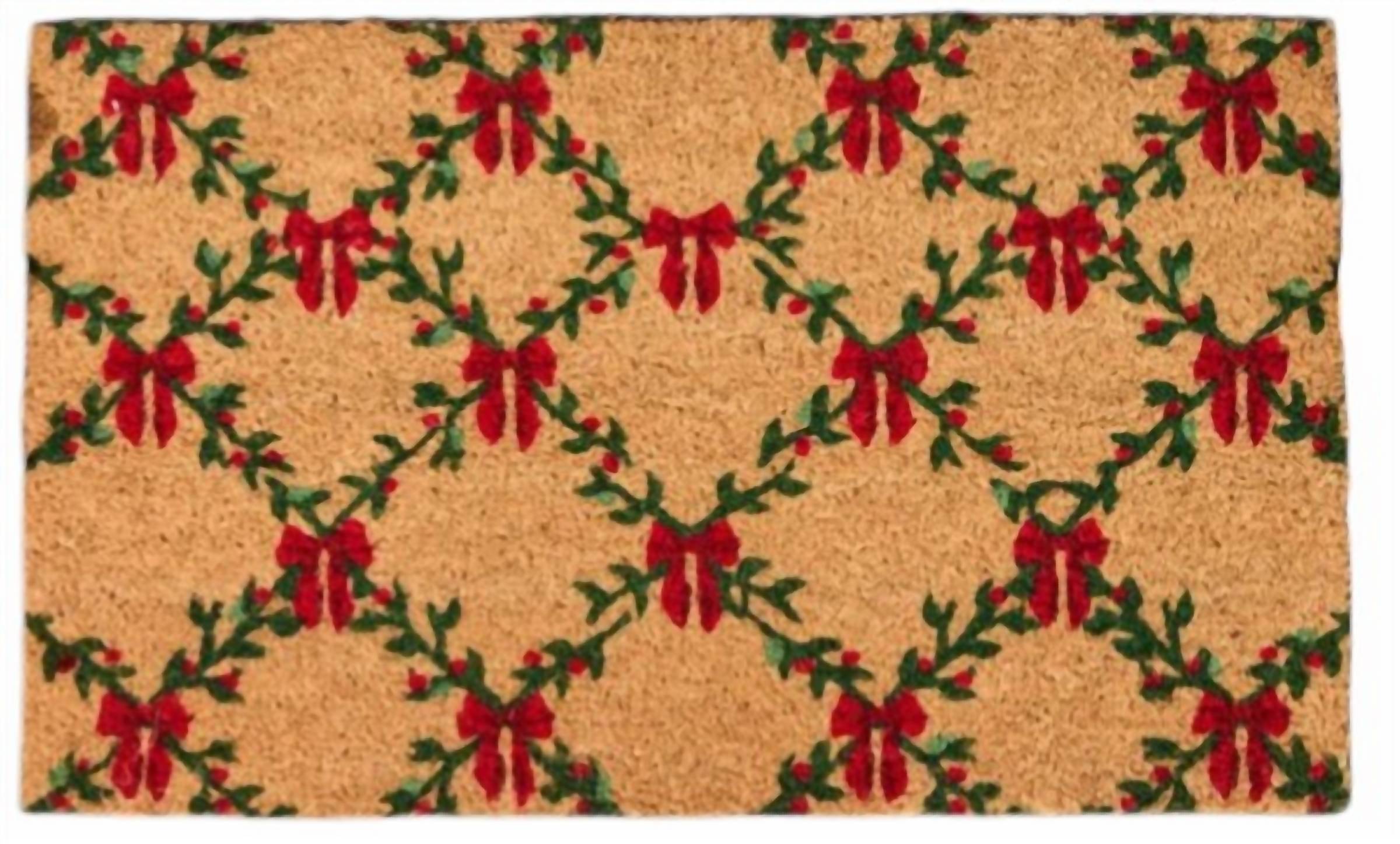 Mary Square - Holiday Trellis Doormat