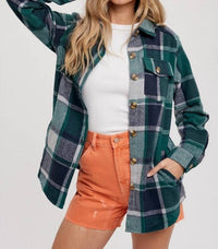 Bluivy - Flannel Plaid Shacket