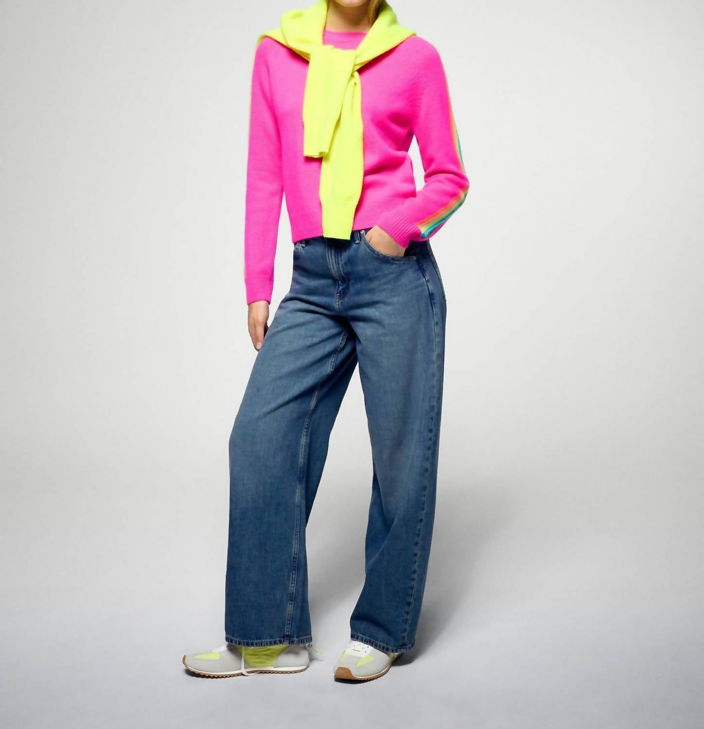 From Future - Rainbow Stripe Pullover Sweater