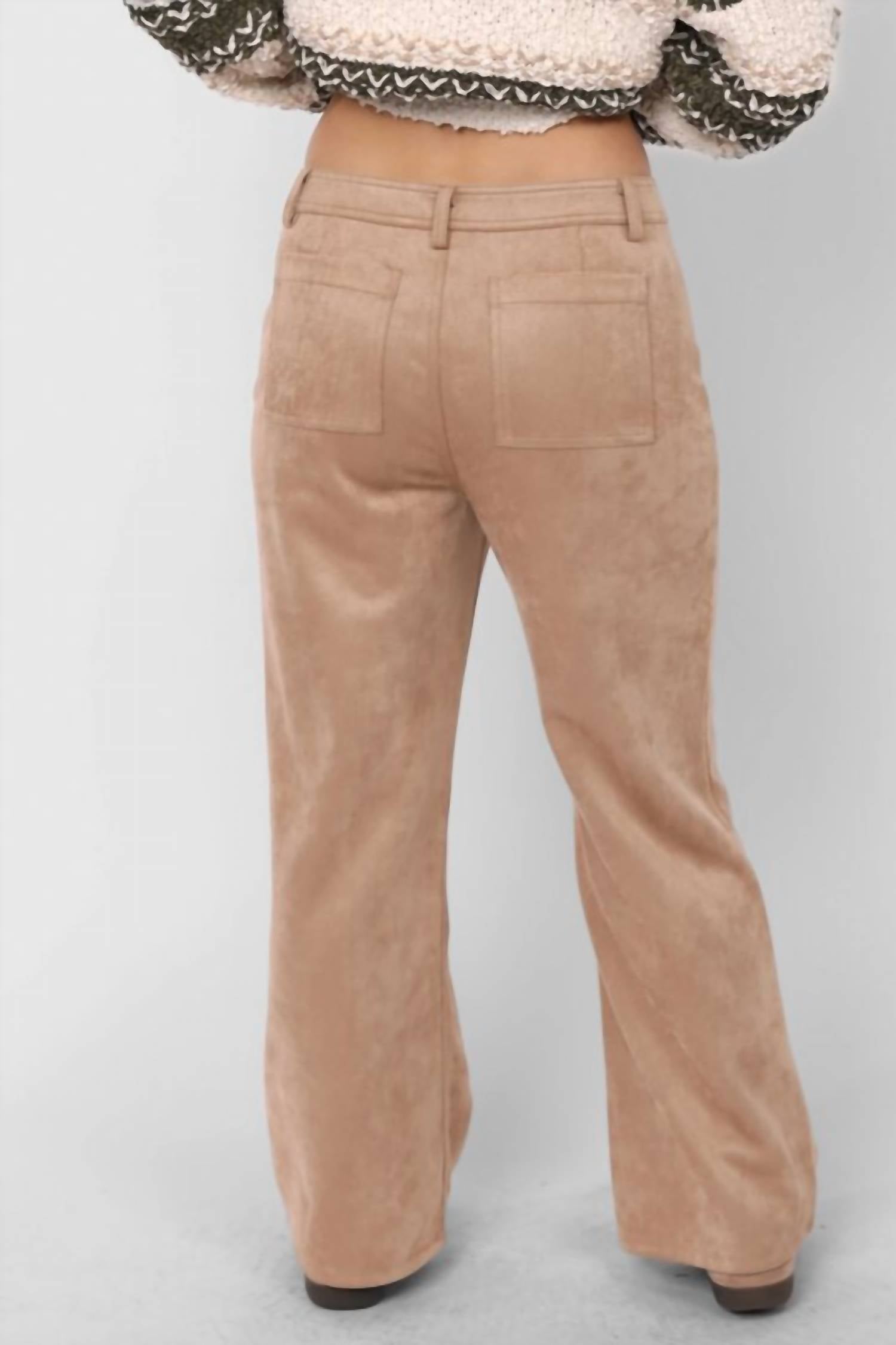 Sadie & Sage - Tuscany Faux Suede Pants