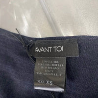 Avant Toi Women’s Maglia Cashmere Silk High-low Sweater in navy - women's sweater - view 8