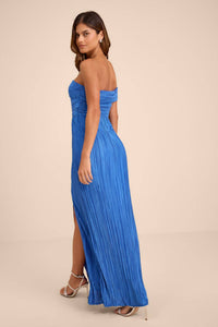 Lulus - Women's Poised Performance Plisse One Shoulder Maxi Dress
