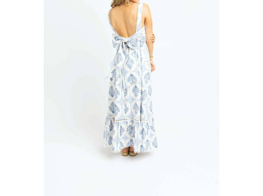 Karlie - Vintage Floral Tank Tie Maxi Dress