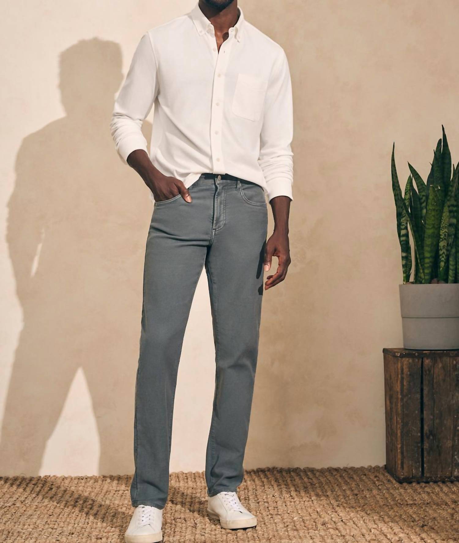 Faherty - Stretch Terry 5-Pocket Pants