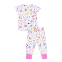 Angel Dear - Girls Power Bamboo Short Sleeve Pajama Set