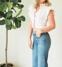Bishop + Young - Raphael Ruffle White Top