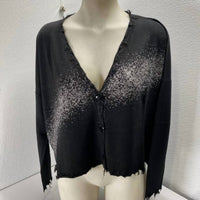 PLANET by Lauren G. Women’s Pima Cotton Cardigan in black - women's cardigan