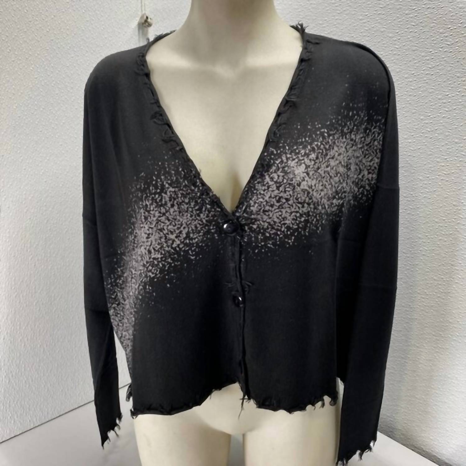 PLANET by Lauren G. Women’s Pima Cotton Cardigan in black - women's cardigan