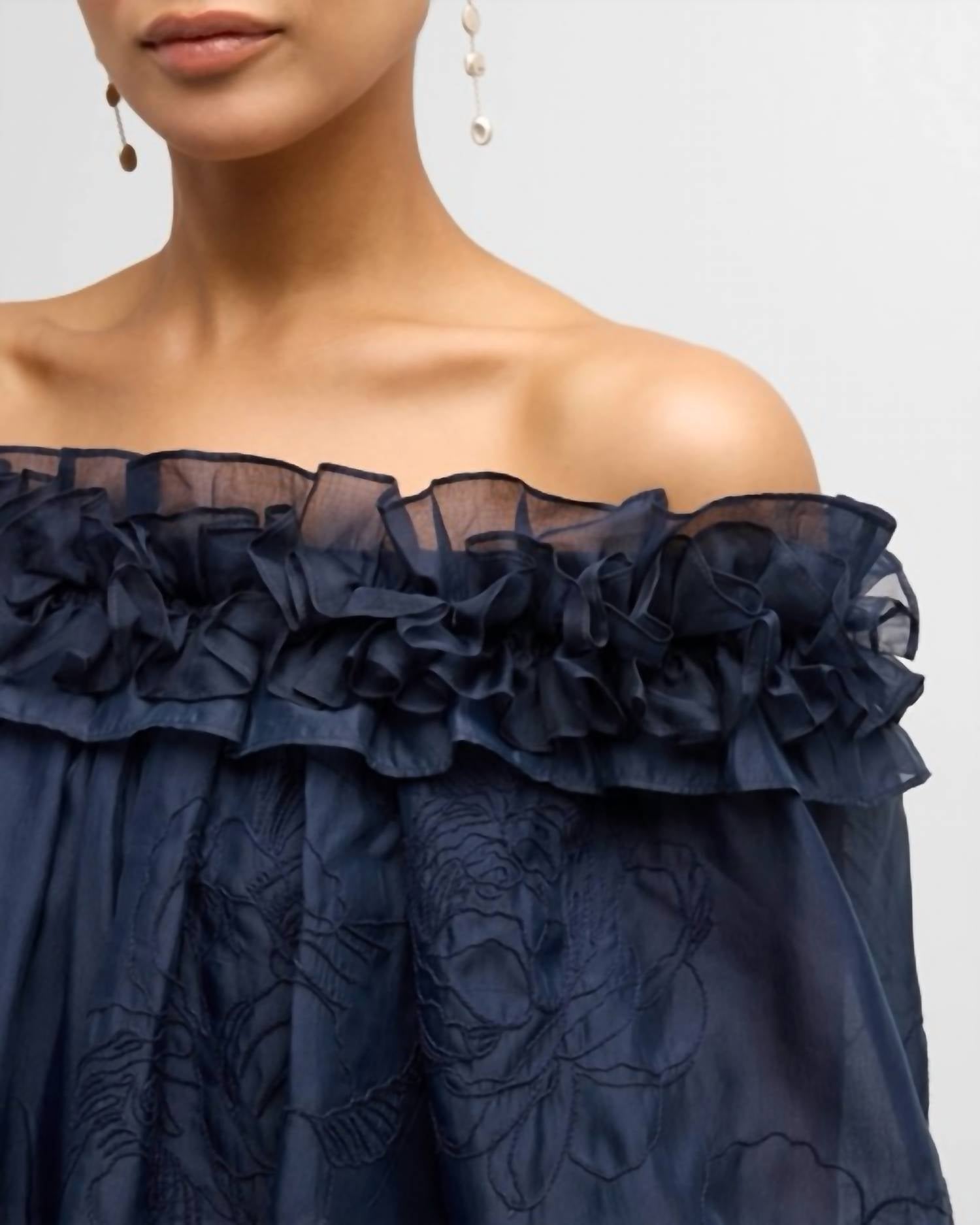 Cinq A Sept - Nava Embroidered Organza Mini Dress
