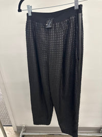 Pier Antonio Gaspari Women's Textured Pants in black - women's pants