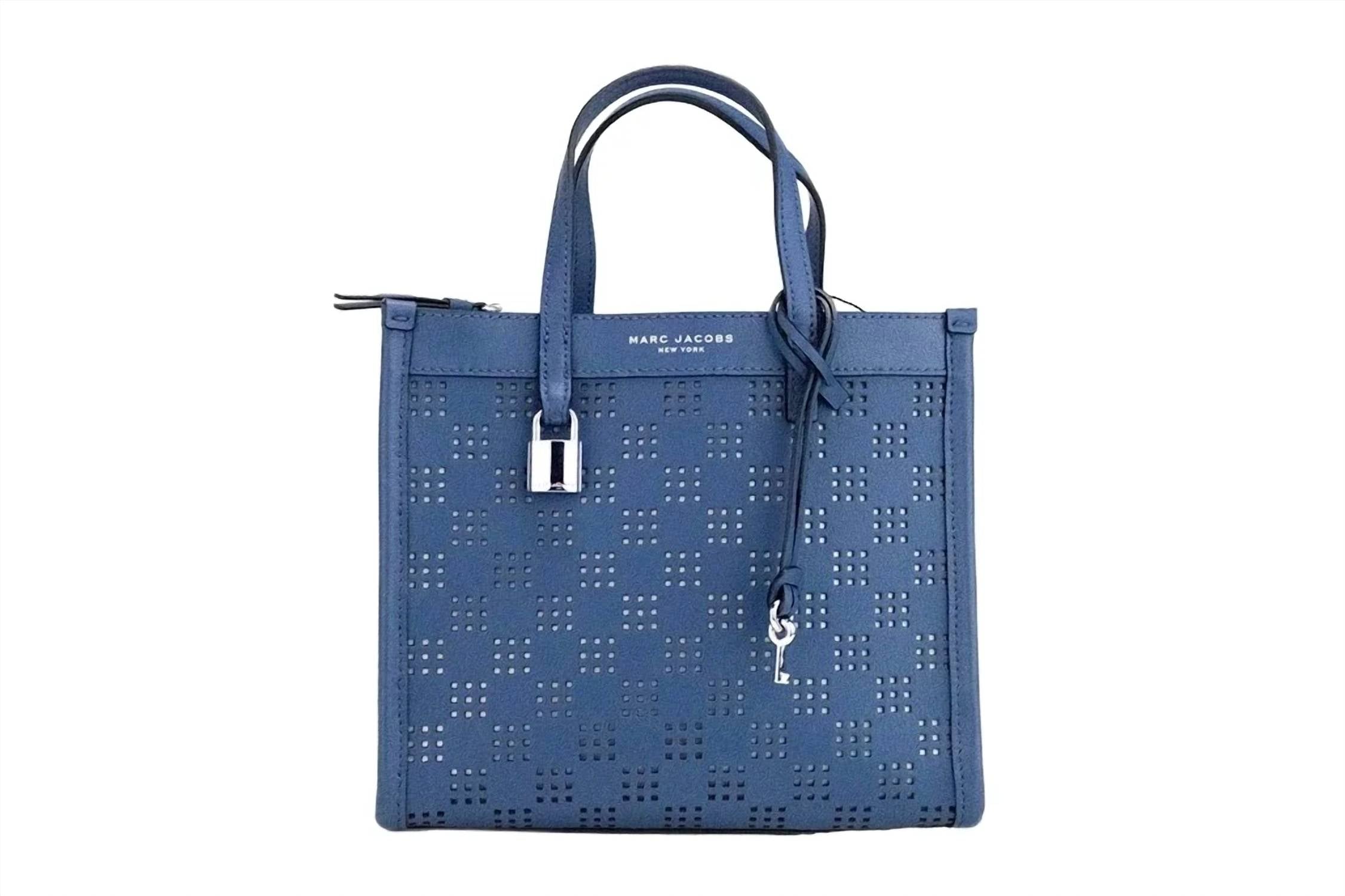 Marc Jacobs - Women's Mini Grind Perforated Leather Crossbody Tote Bag