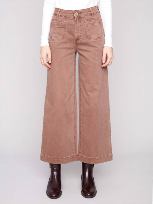 Charlie B - Patch Pocket Flare Twill Pant