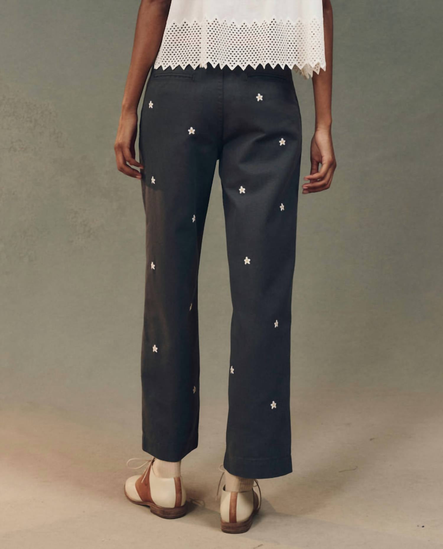 The Great. - Garage Pant With Embroidery