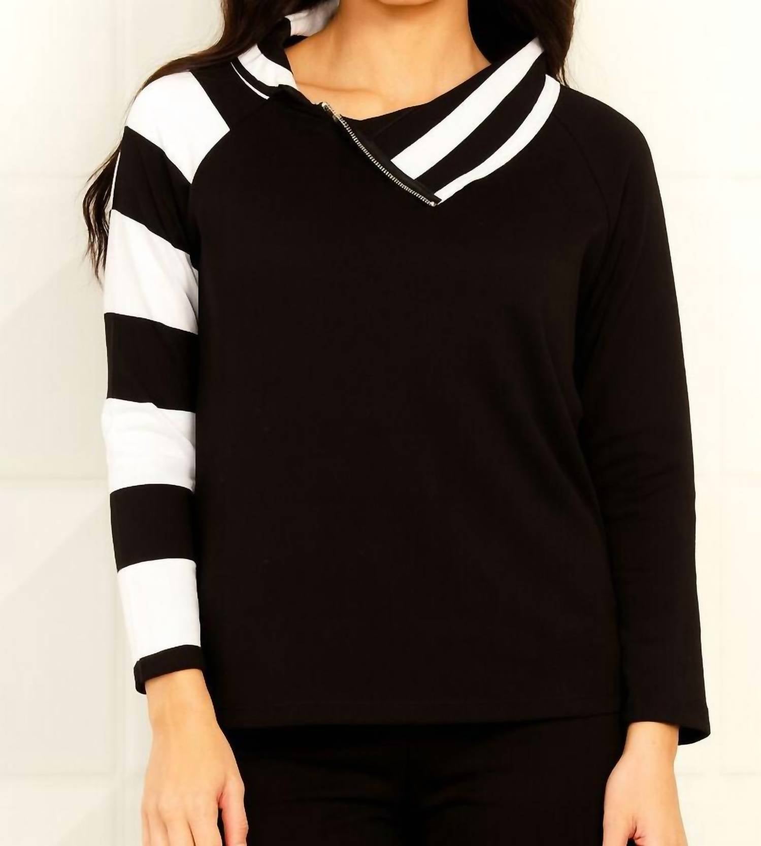 Angel Apparel - Zip Neck Top
