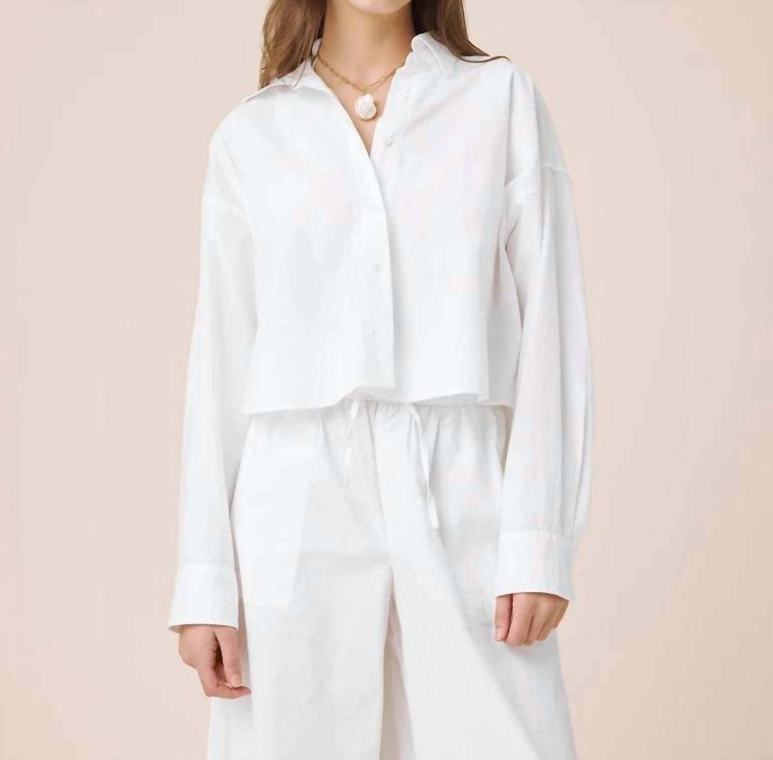 Splendid - Mallory Poplin Button Down Top