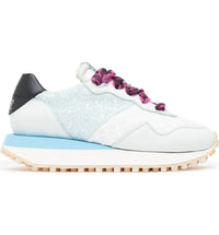 P448 WOMEN'S CANCUN SNEAKER in glitter pearl - women's sneaker - detail view