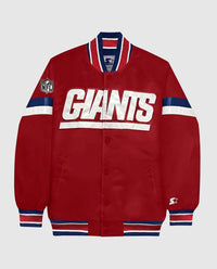 Starter - Men's New York Giants Home Game Satin Full-snap Jacket