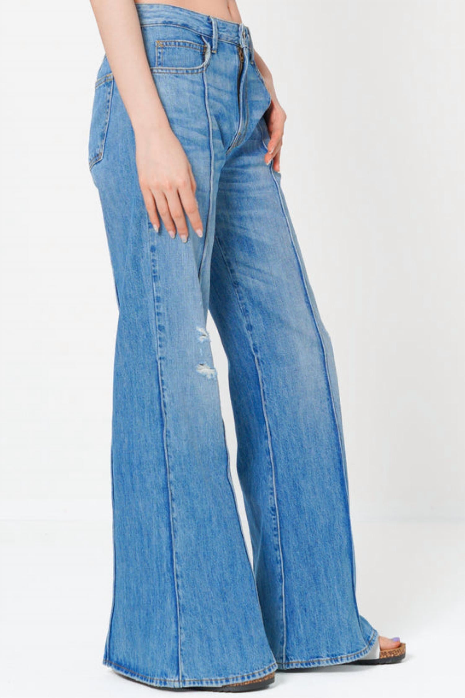 Noend - Women's Winona Wide Flare Jeans