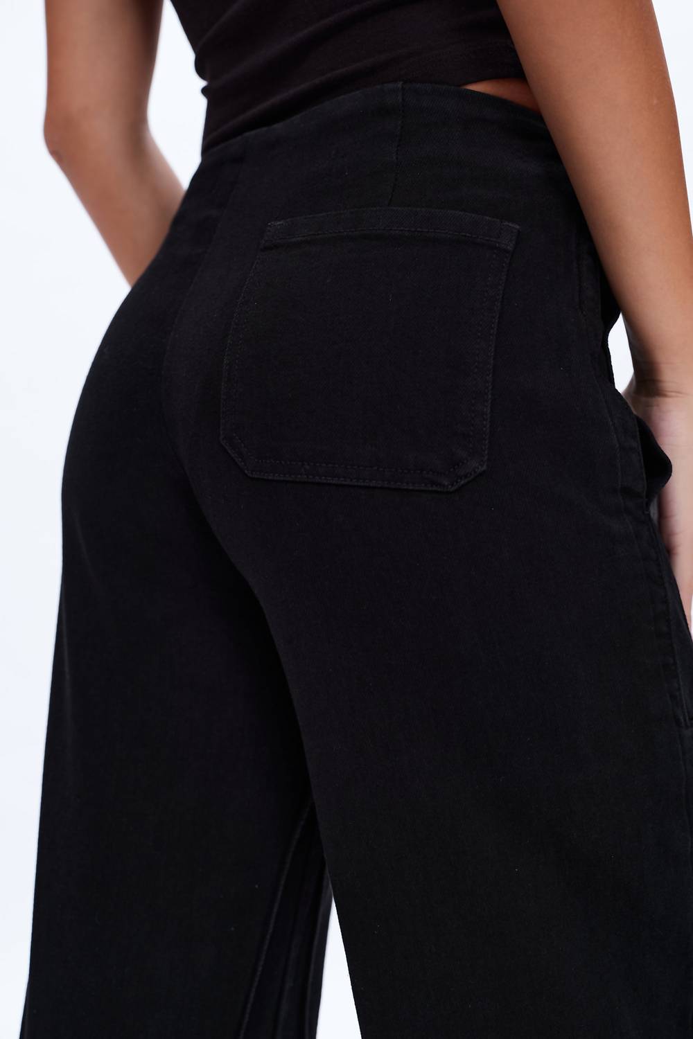 Bayeas - Timothy Wide Crop Trousers Denim Jeans