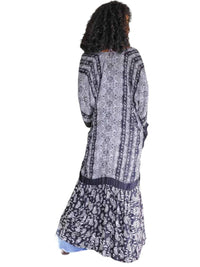 Leto - Long Paisley Flowy Kimono