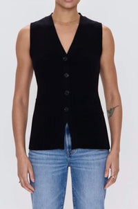 PISTOLA Audra Sweater Vest in noir 1 - women's jacket