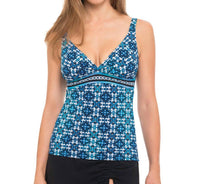 Profile By Gottex - D-Cup V-Neck Tankini Top