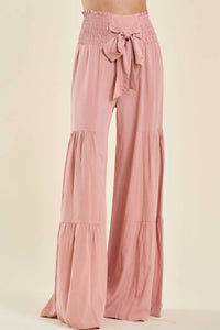Saints & Hearts - Go With the Flow Smocked Waist Pants