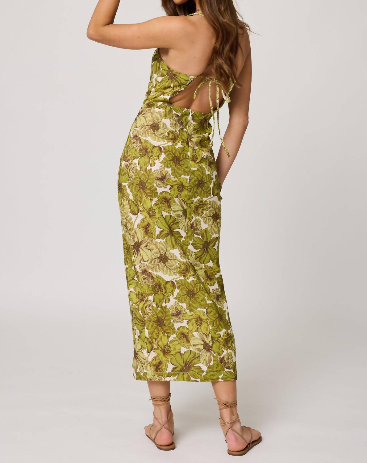Stillwater - Giada Square Neck Apron Midi Dress
