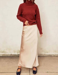 Dress Forum - Satin Pull Up Maxi Skirt
