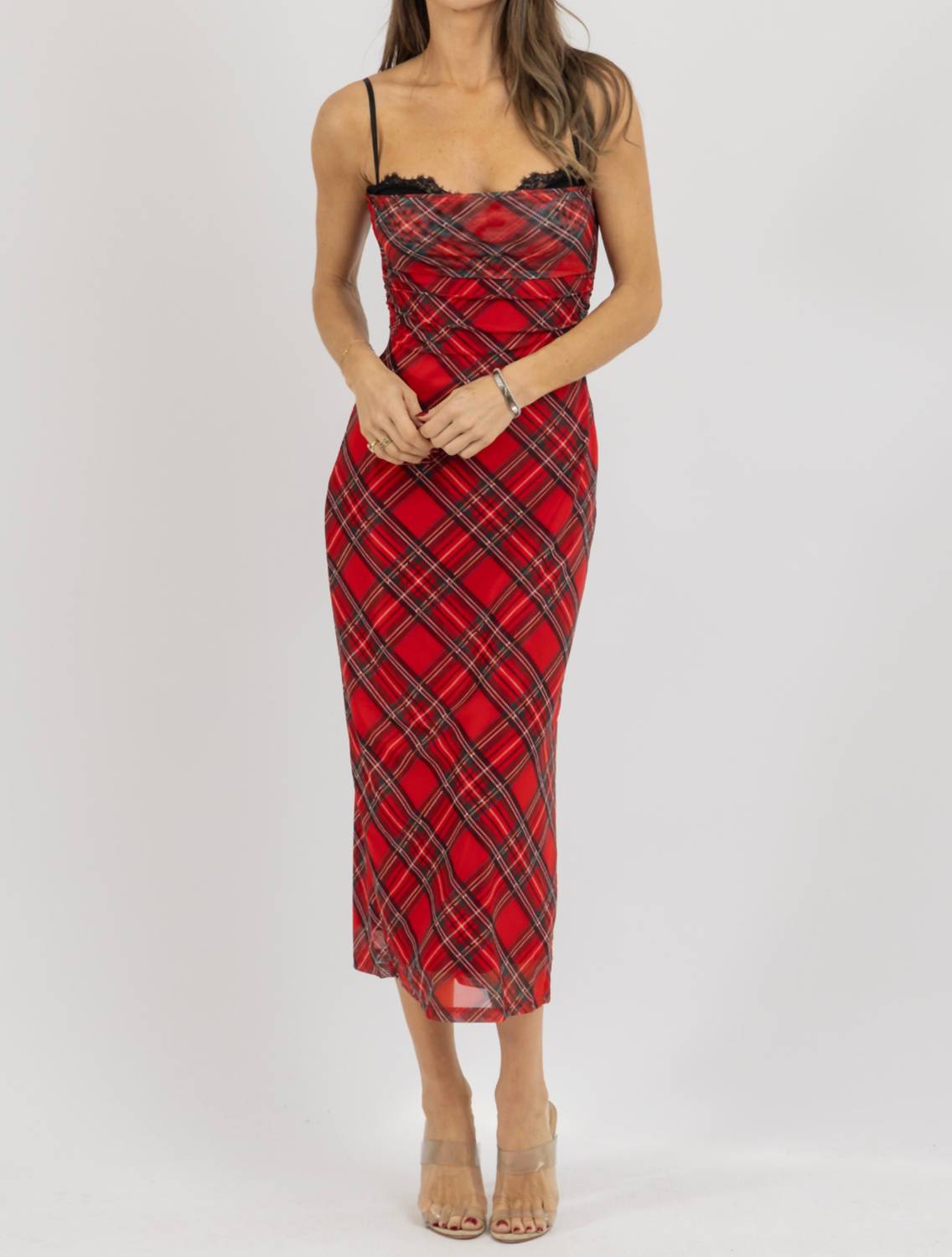 Fore Collection - Blair Mesh Midi Dress