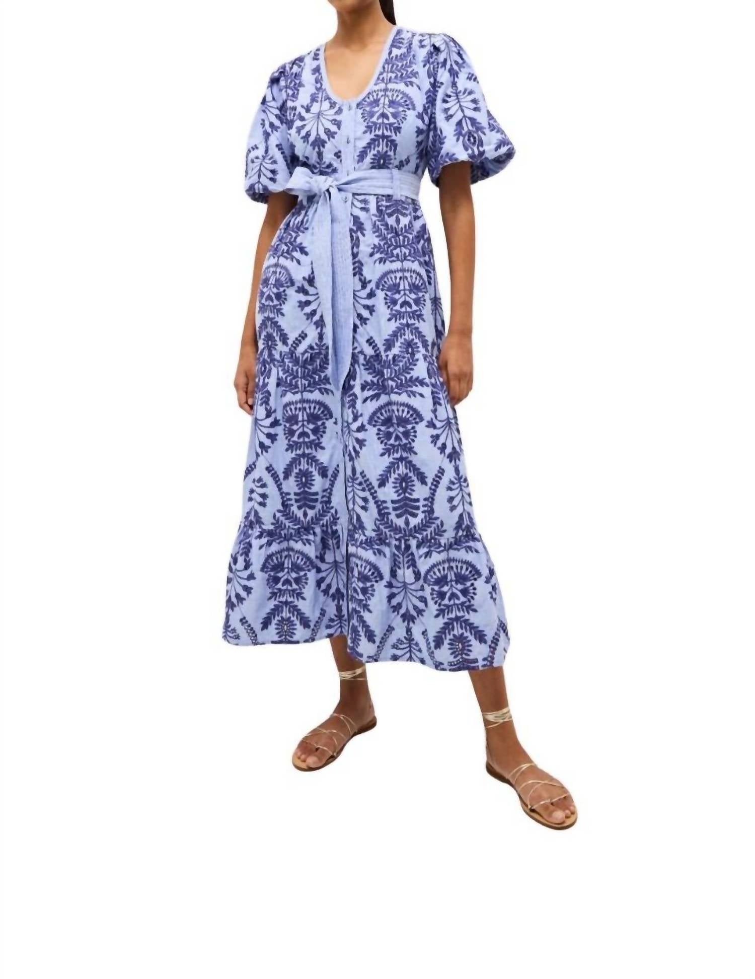 Marie Oliver - Natty Floral Embroidery Dress