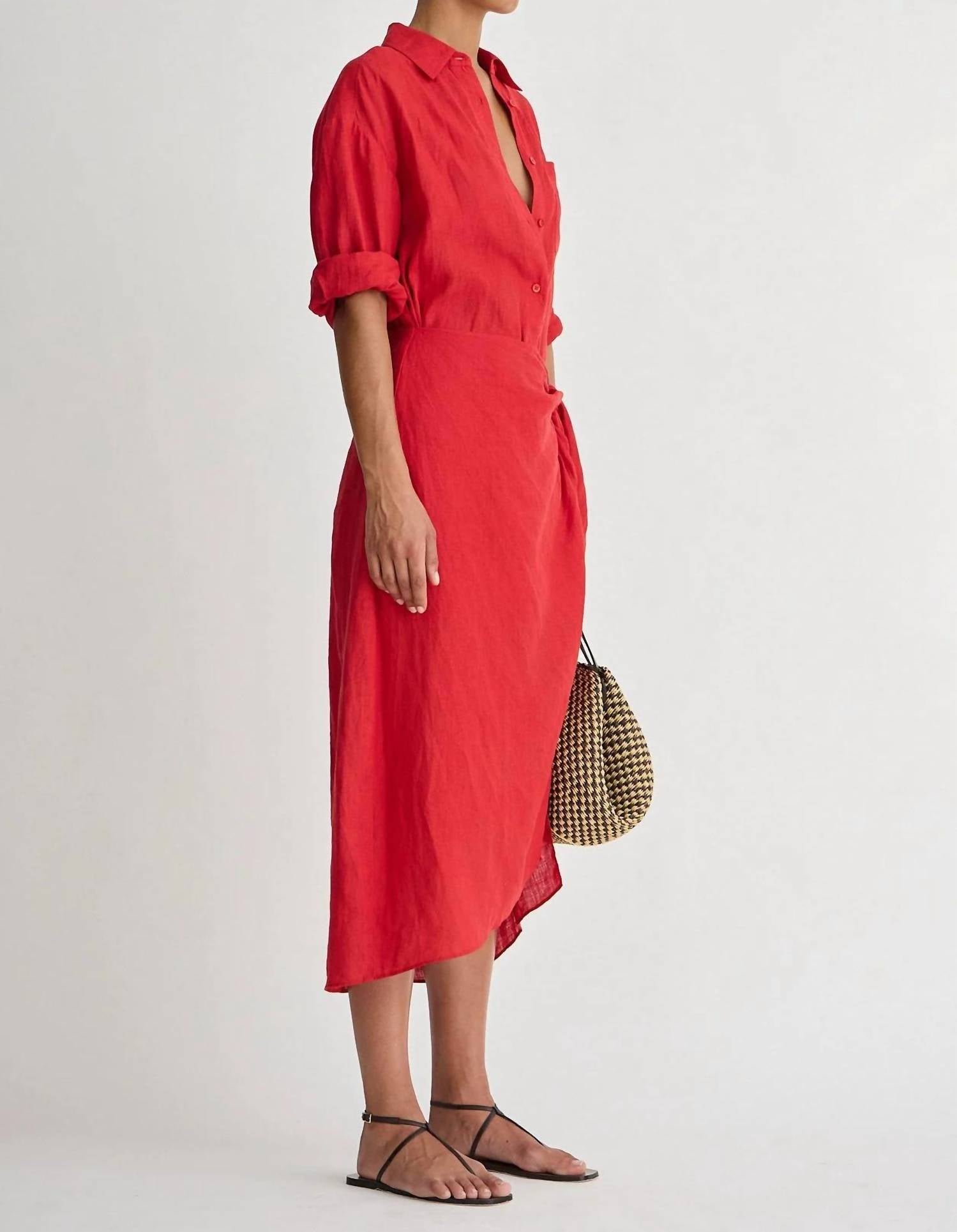 Apiece Apart - Alessandra Sarong Shirt Dress
