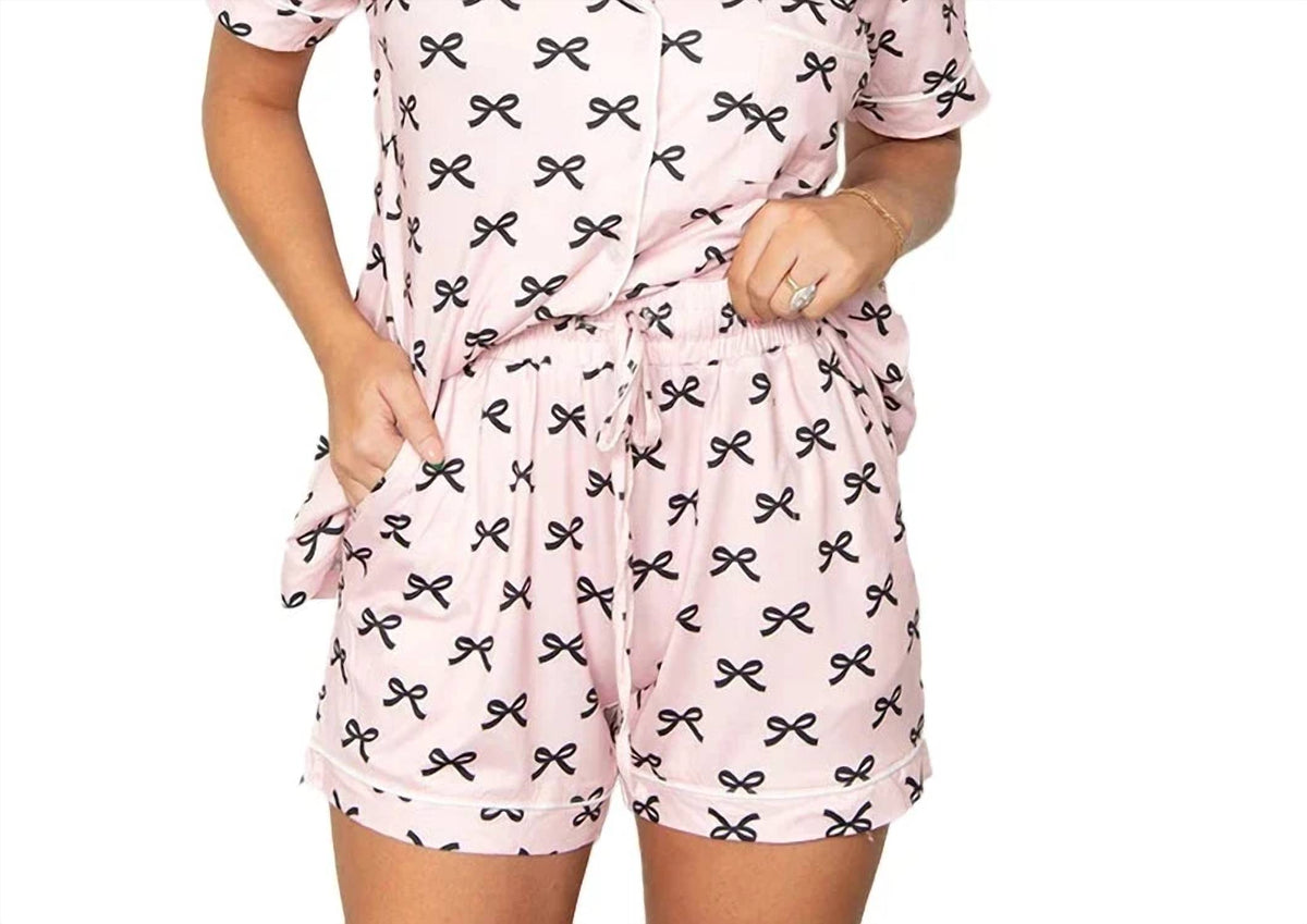 Katydid - Mini Coquette Bows Comfy Loungewear Set