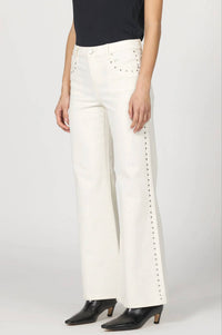 Dear John Denim - Micah Studded Mid Rise Wide Leg Jean