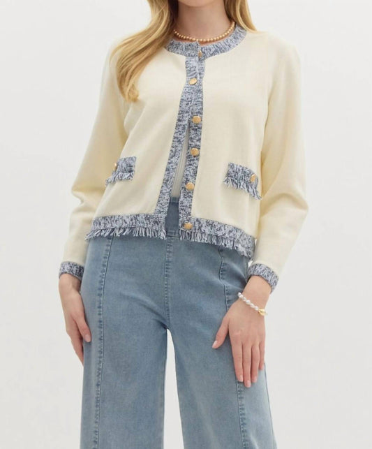 Entro - Knit Long Sleeve Cardigan