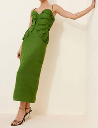 Farm Rio - Monstera Sleeveless Midi Dress