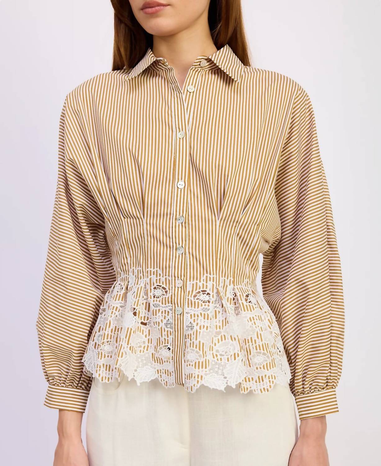 En Saison - Juliette Collared Blouse Top