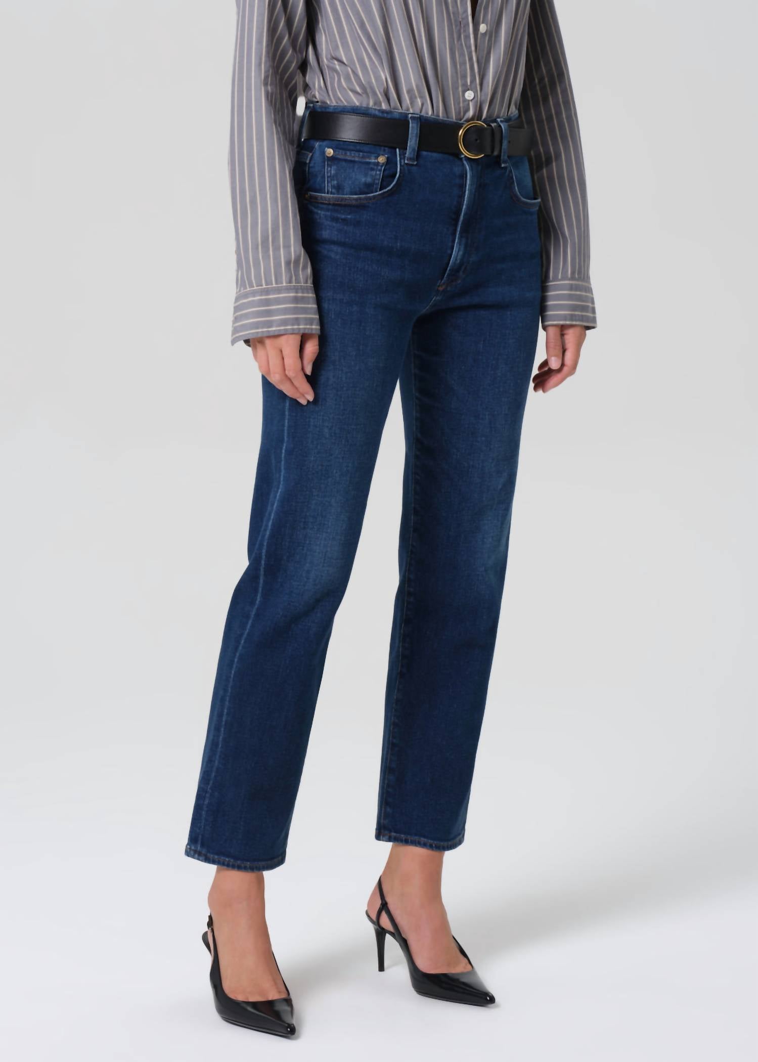 Citizens Of Humanity - Delfina High Rise Straight Leg Jeans