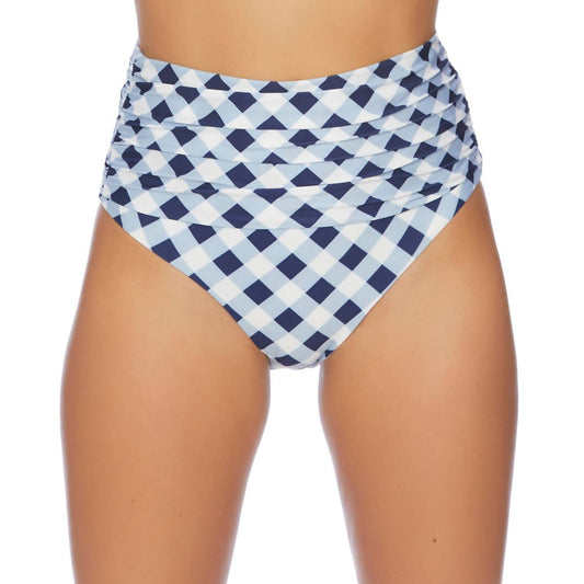 Splendid - Breaking Plaid High Waist Bikini Bottom