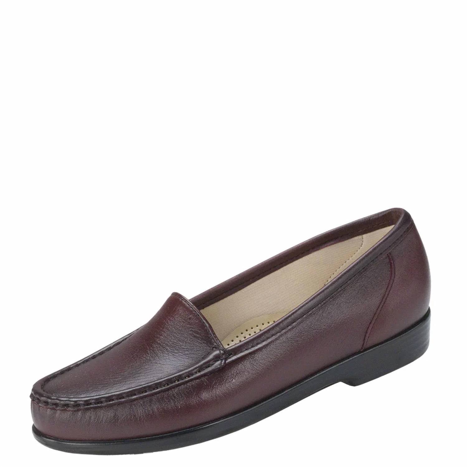 SAS Women's Simplify Slip On Shoes in antique wine - women's flats - alternate view
